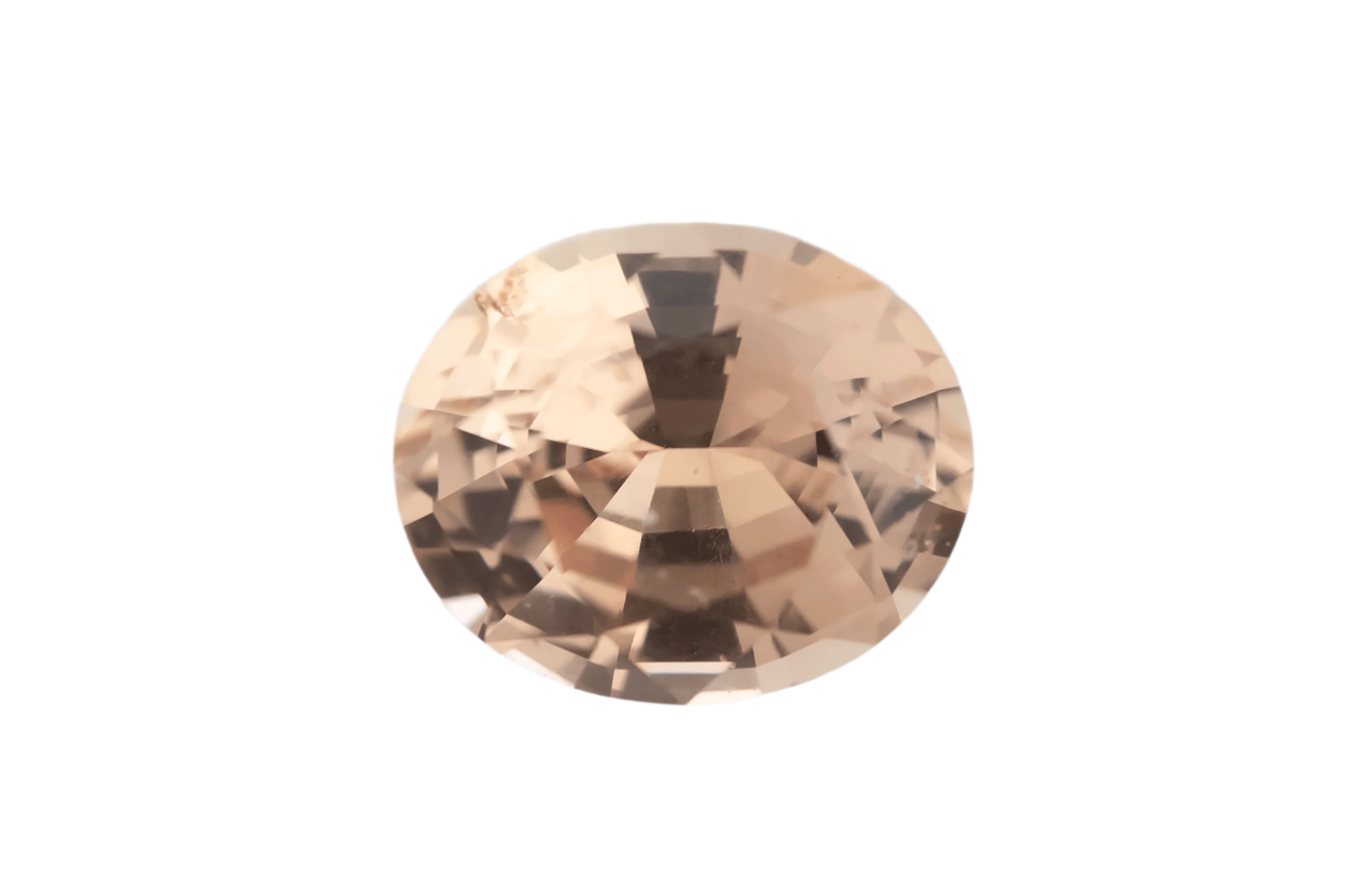 2.19 CT Oval Cut Pastel Peach Sapphire - Lavender Creek Gems 