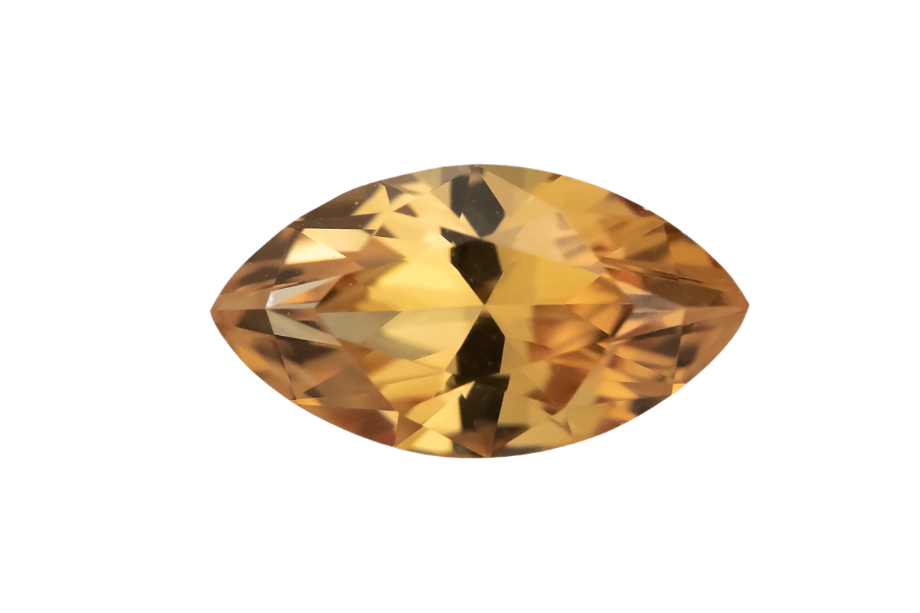 1.56 CT Marquise Cut Orange Sapphire - Lavender Creek Gems 