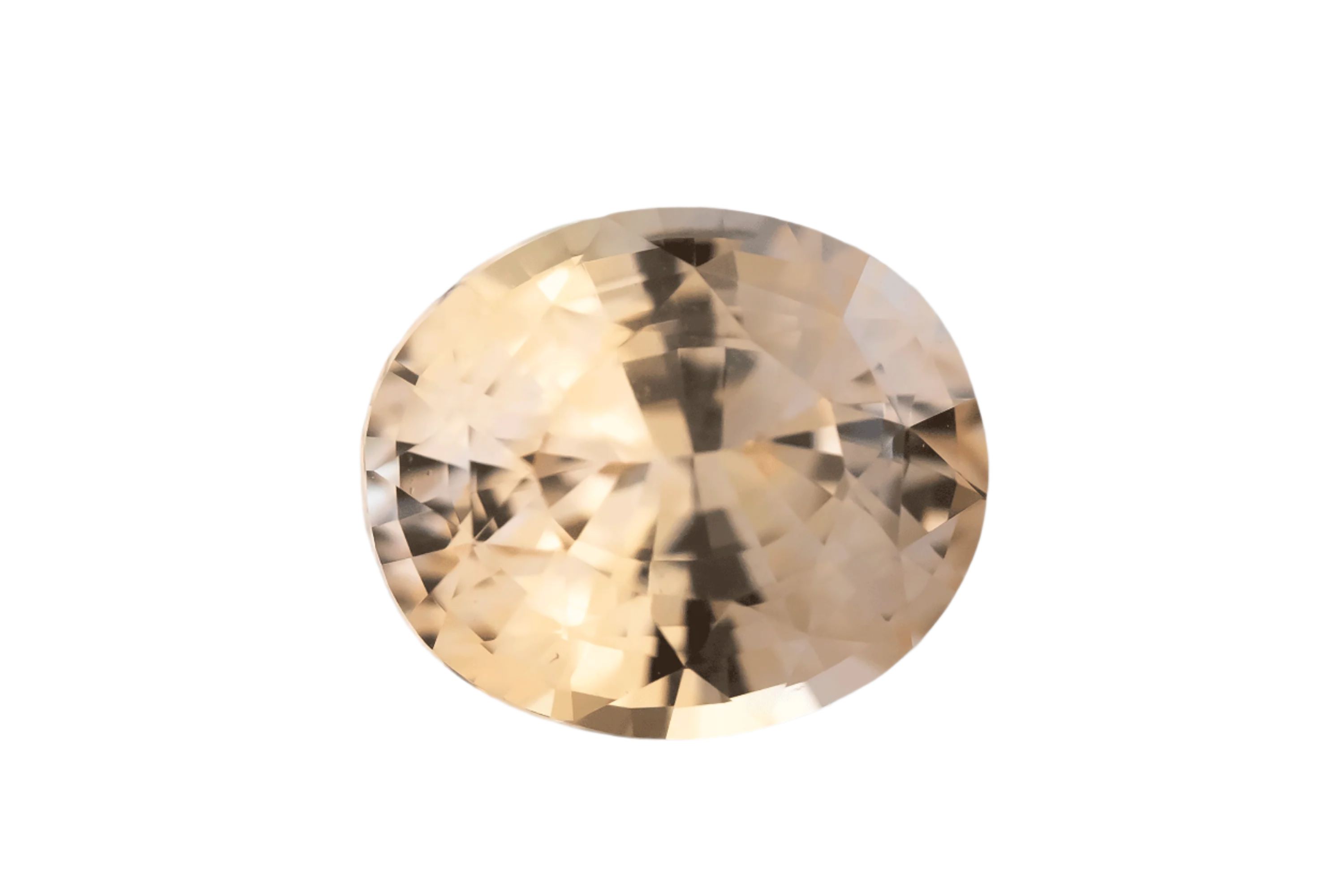 1.4 CT Oval Cut Peach Sapphire - Lavender Creek Gems 