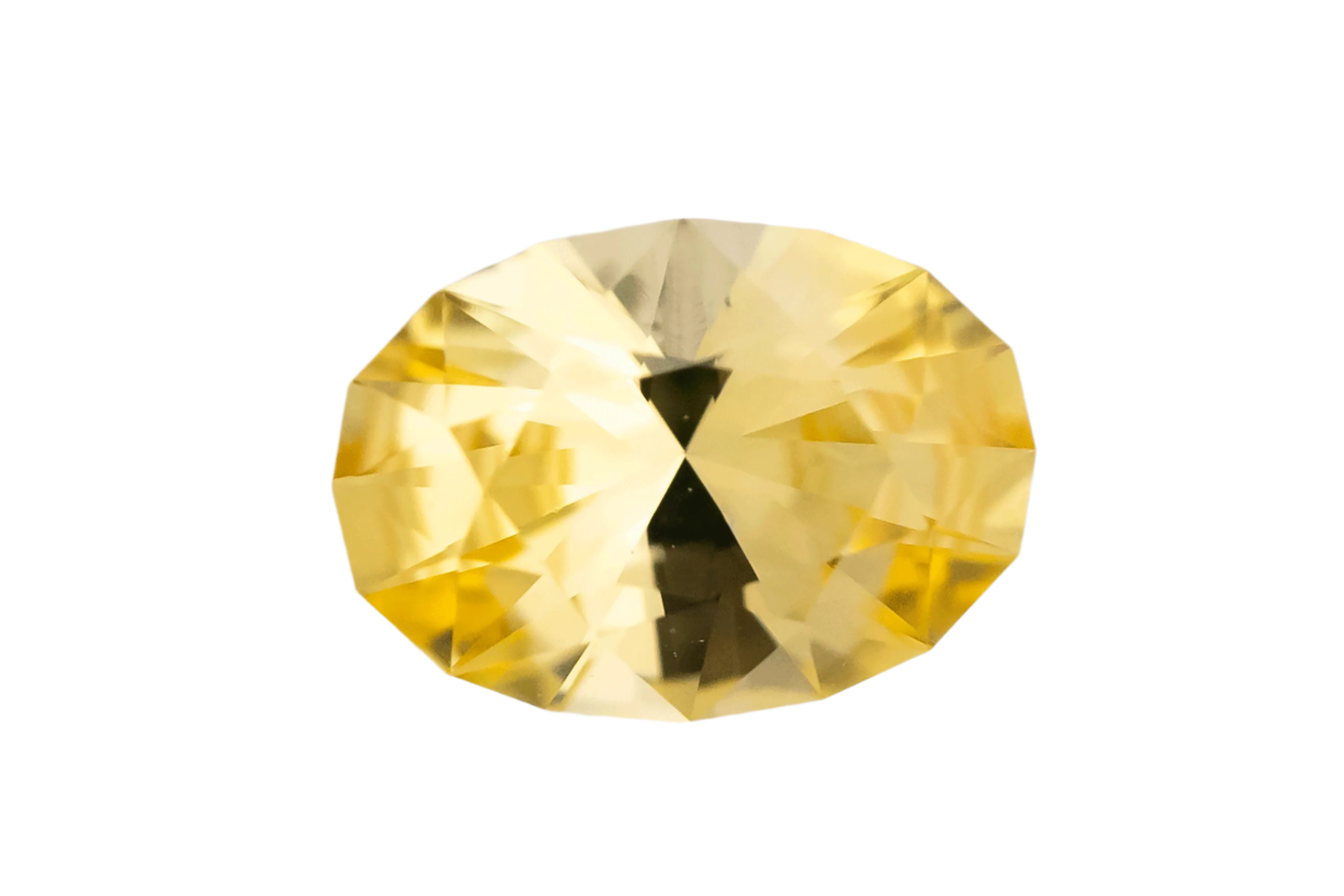 0.66 CT Oval Cut Yellow Sapphire - Lavender Creek Gems 