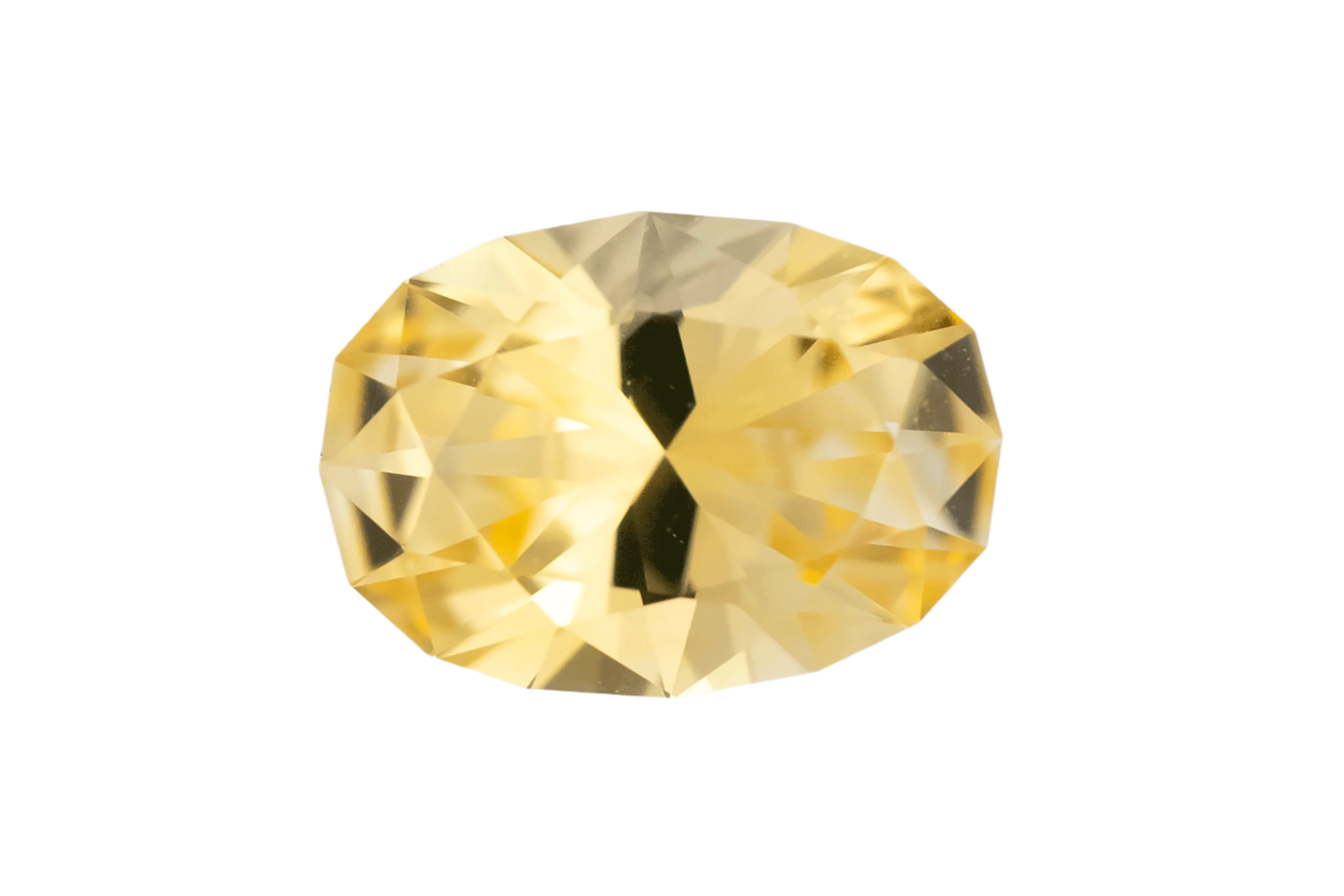 0.76 CT Oval Cut Yellow Sapphire - Lavender Creek Gems 