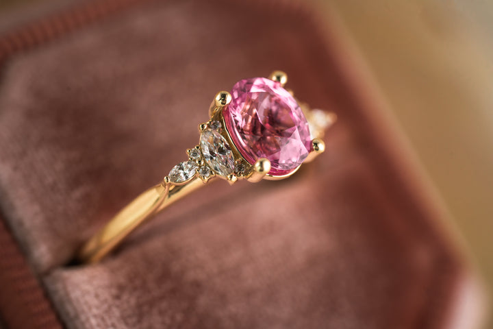 The Maeve 1.3 CT Pink Sapphire Ring