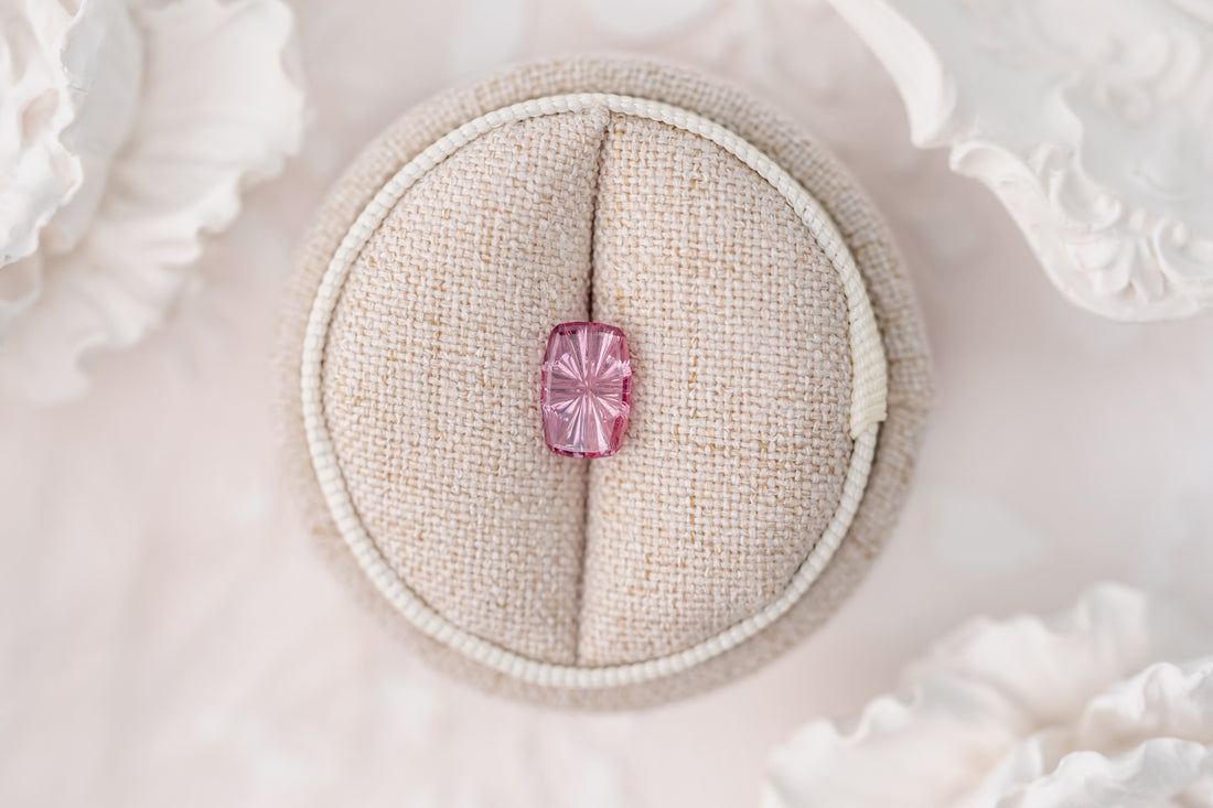 2.07 CT Elongated Cushion Starbrite™ Cut Padparadscha Sapphire