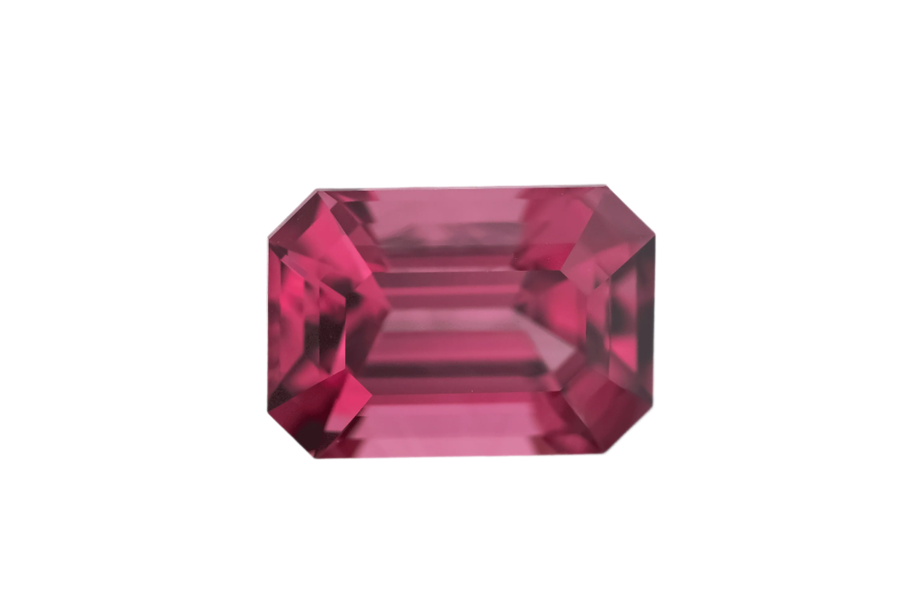 3.16 CT Emerald Cut Red Spinel - Lavender Creek Gems 