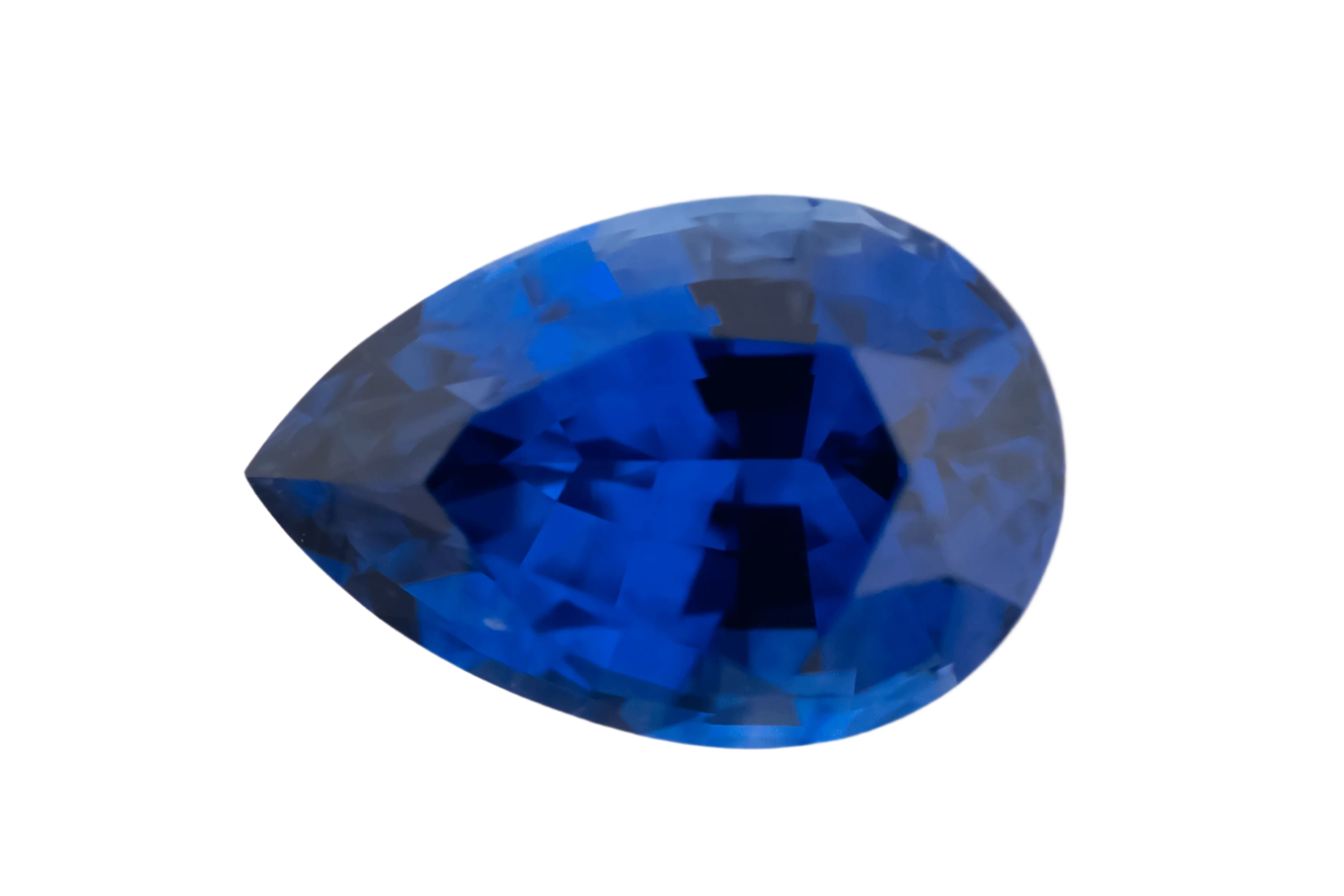 2.52 CT Pear Cut Royal Blue Sapphire - Lavender Creek Gems 
