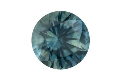 1.1 CT Round Cut Teal Montana Sapphire