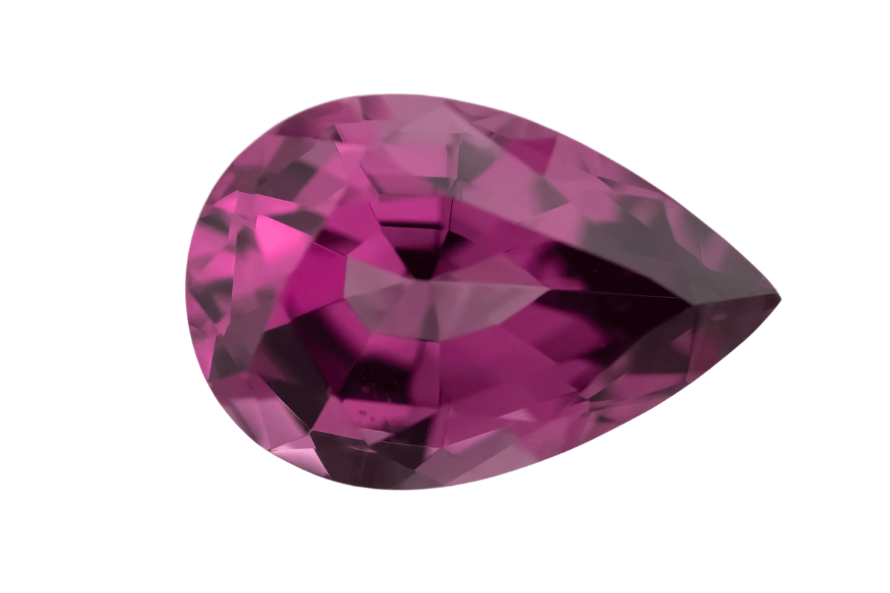 2.93 CT Pear Cut Rose Pink Garnet - Lavender Creek Gems 