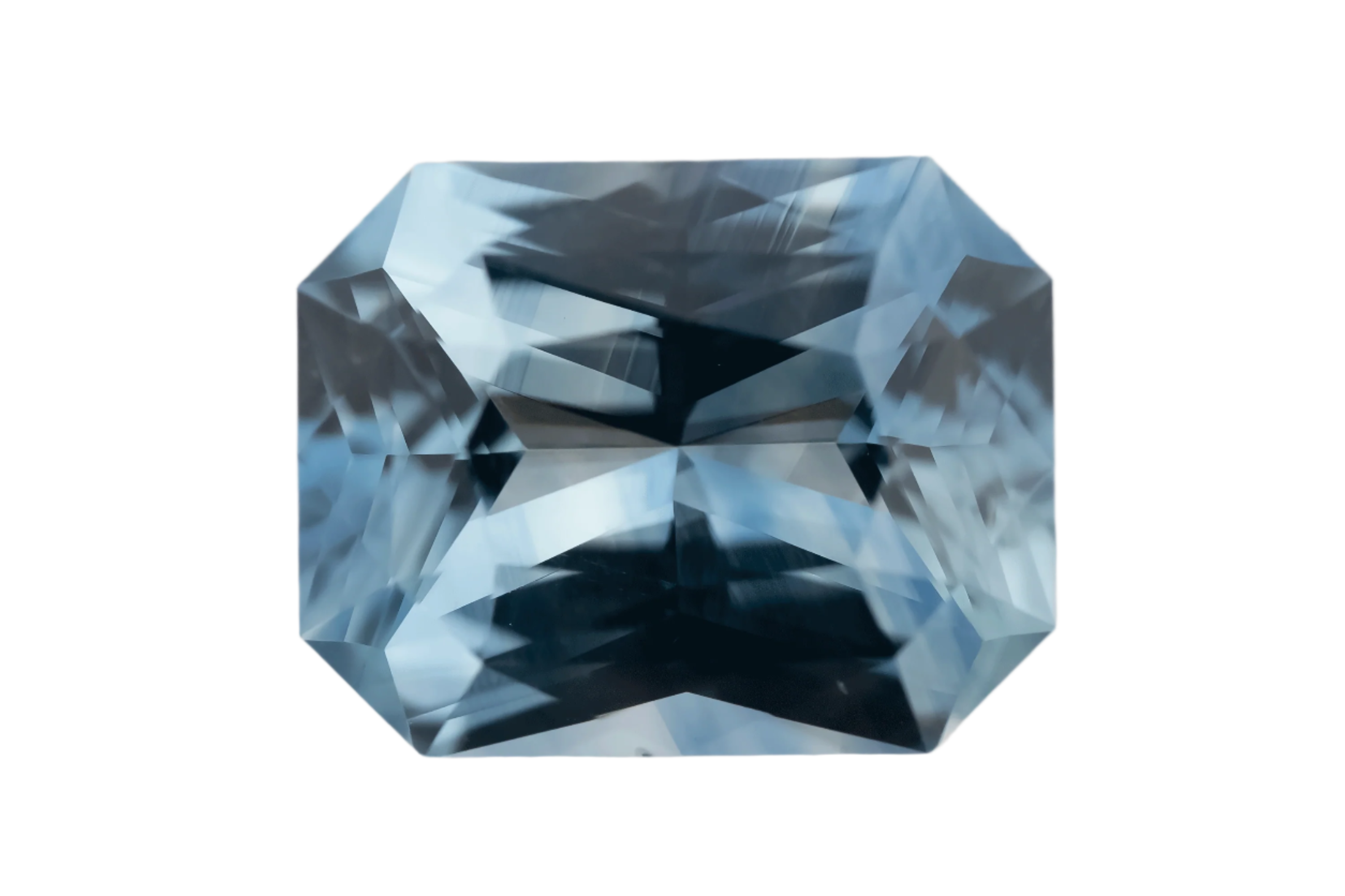 3.52 CT Radiant Cut Blue Sapphire - Lavender Creek Gems 