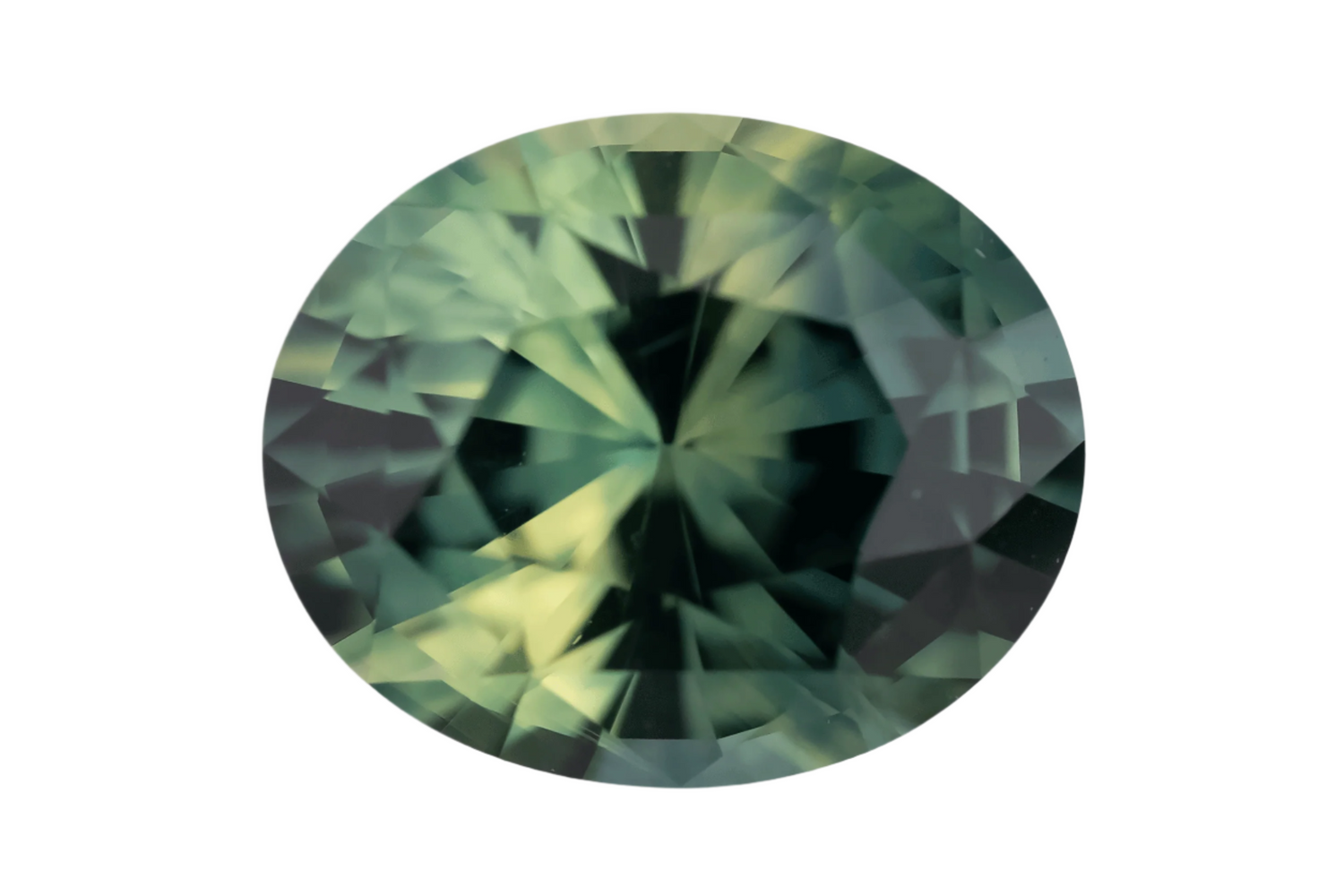 2.5 CT Oval Cut Parti Sapphire