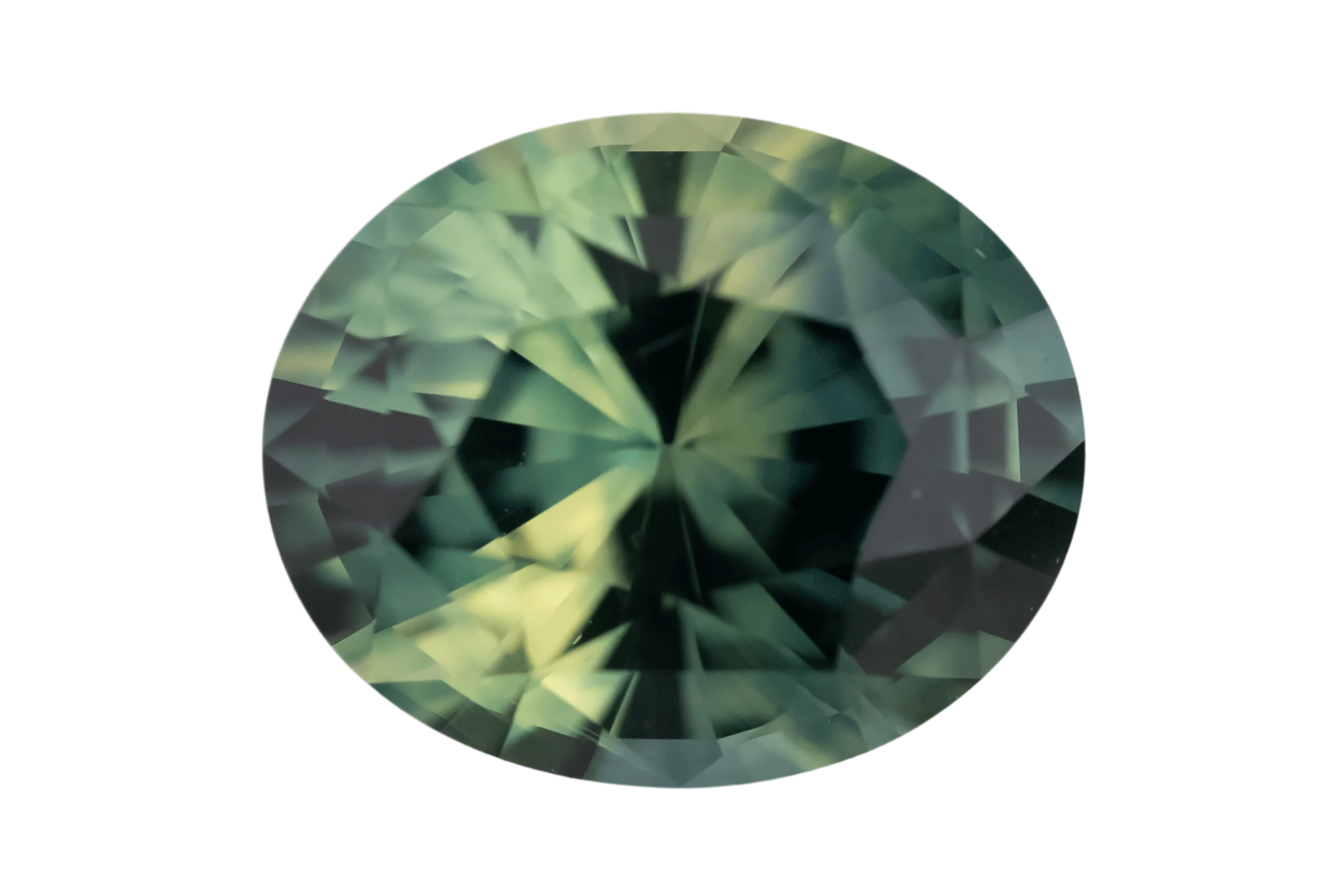 2.5 CT Oval Cut Parti Sapphire - Lavender Creek Gems 