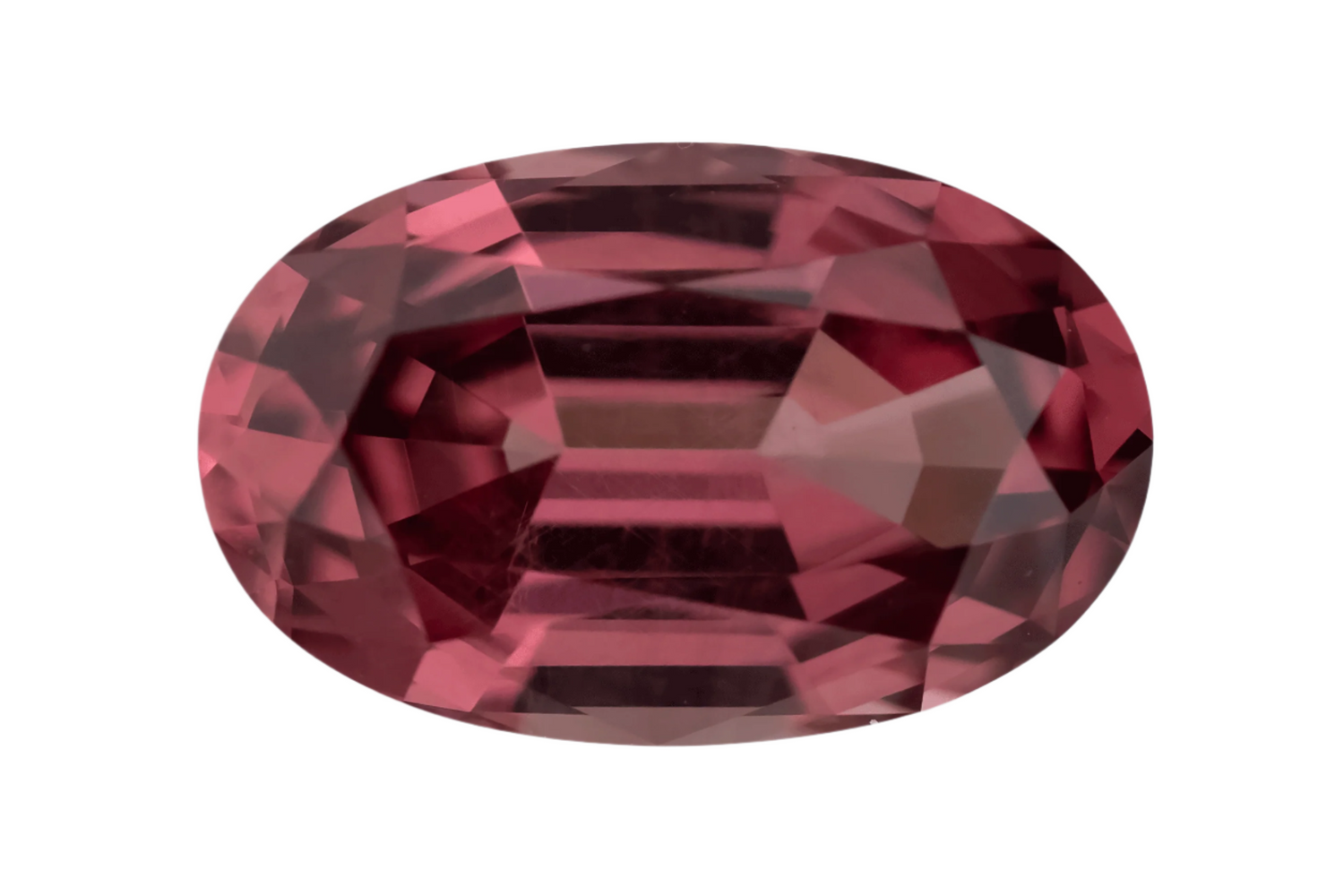 2.41 CT Oval Cut Red/Pink  Malaya Garnet