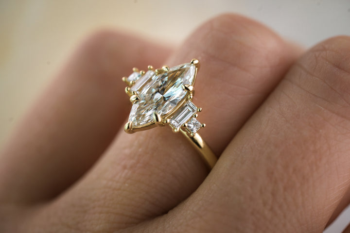 The Mira 2.01 CT Marquise Diamond Ring