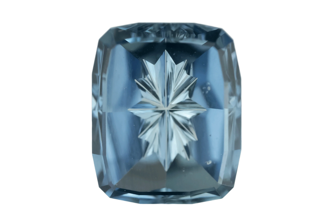 2.78 CT Cushion Starbrite™ Cut Blue Sapphire - Lavender Creek Gems