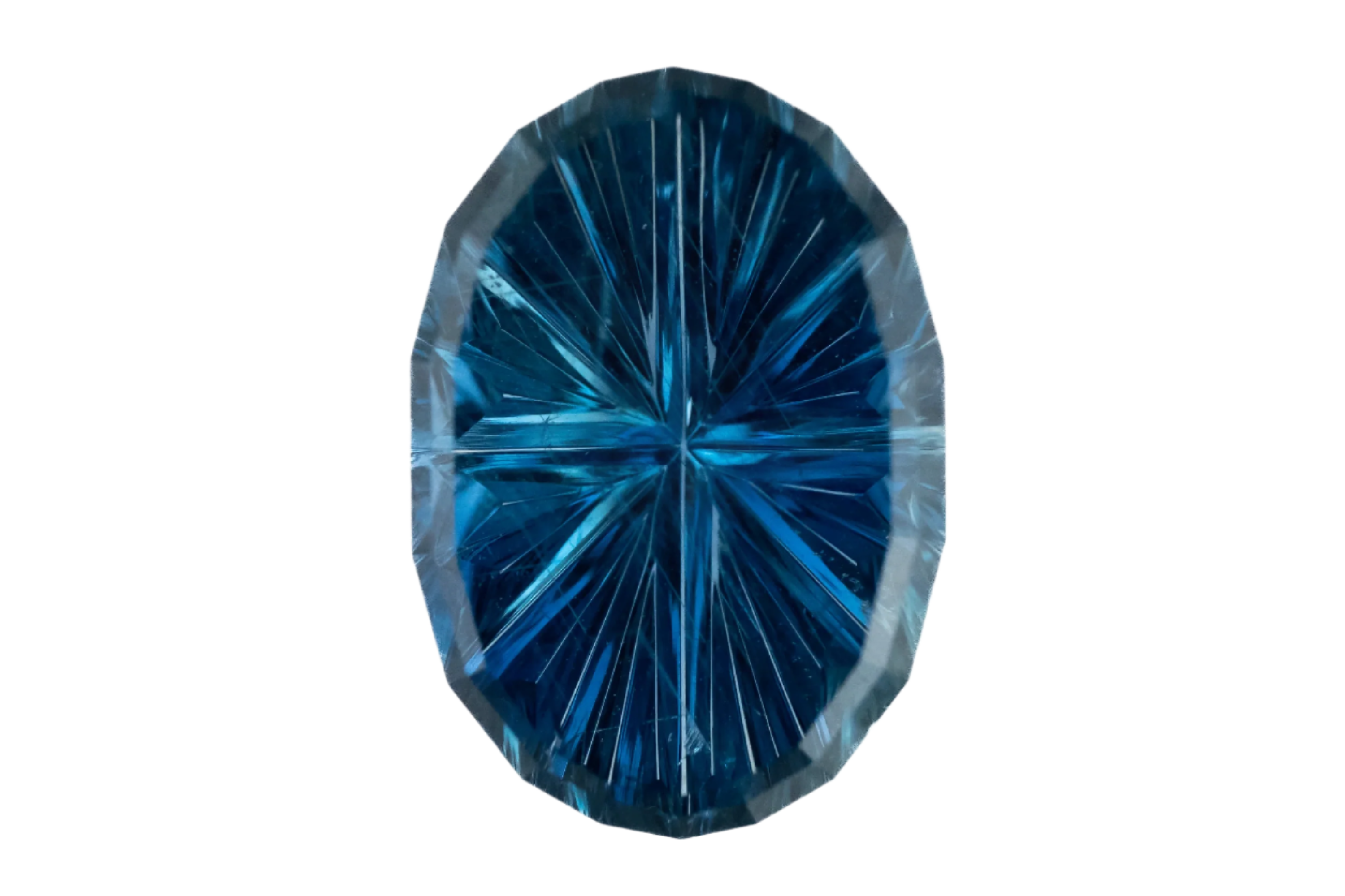 2.83 CT Oval Starbrite™ Cut Blue Sapphire - Lavender Creek Gems 