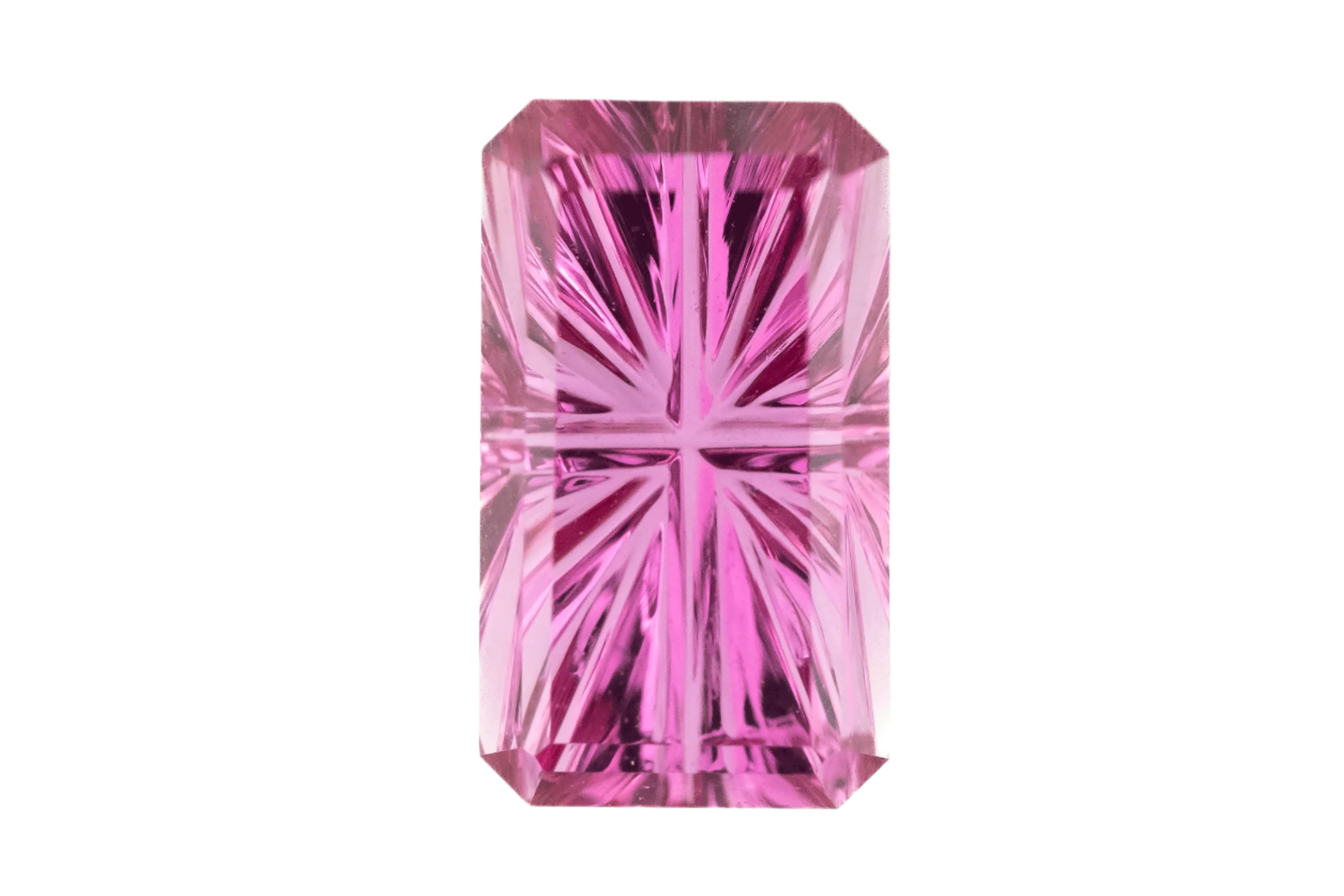 1.36 CT Rectangular Starbrite™ Cut Pink Sapphire - Lavender Creek Gems 