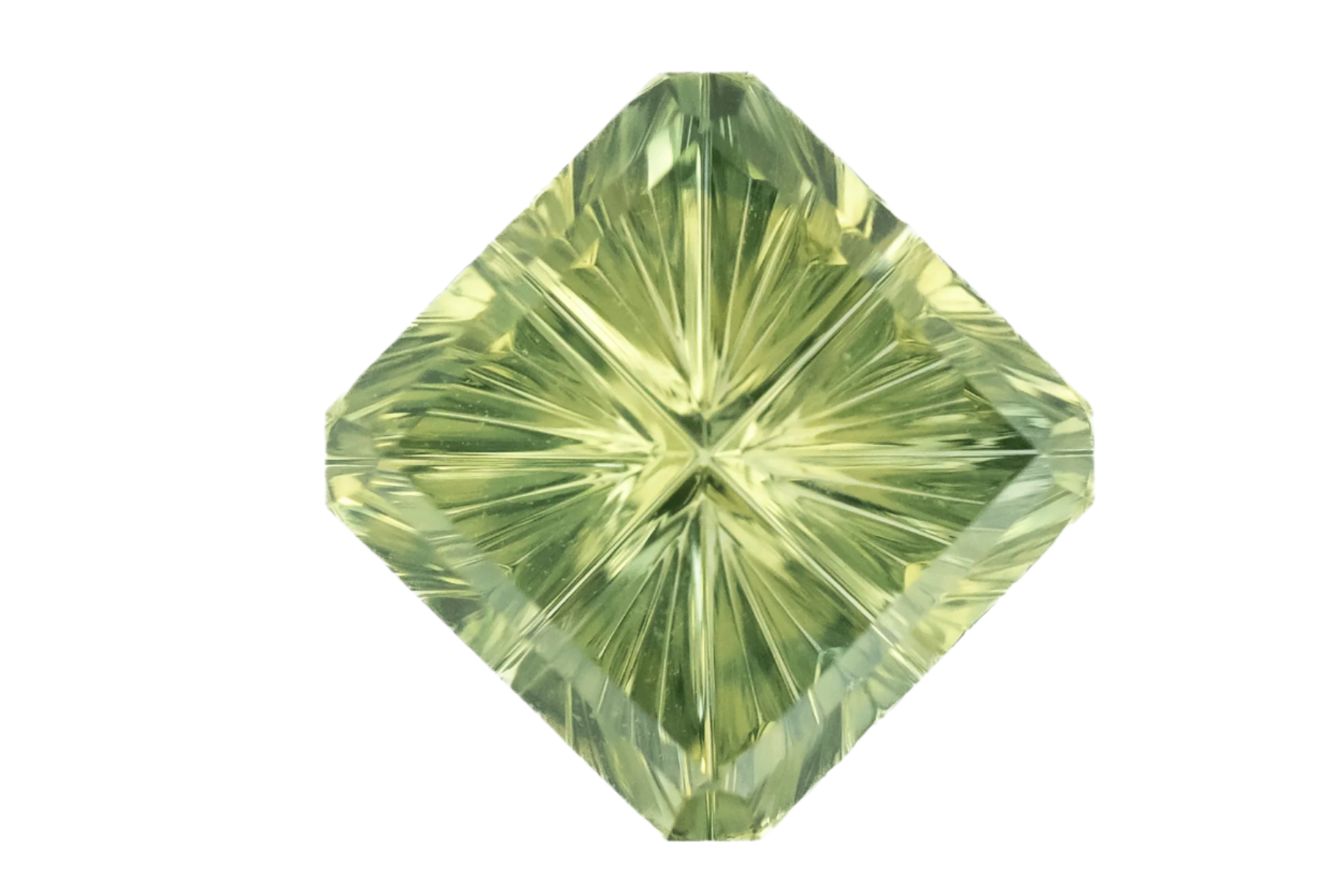 0.81 CT Square Starbrite™ Cut Green Australian Sapphire - Lavender Creek Gems 