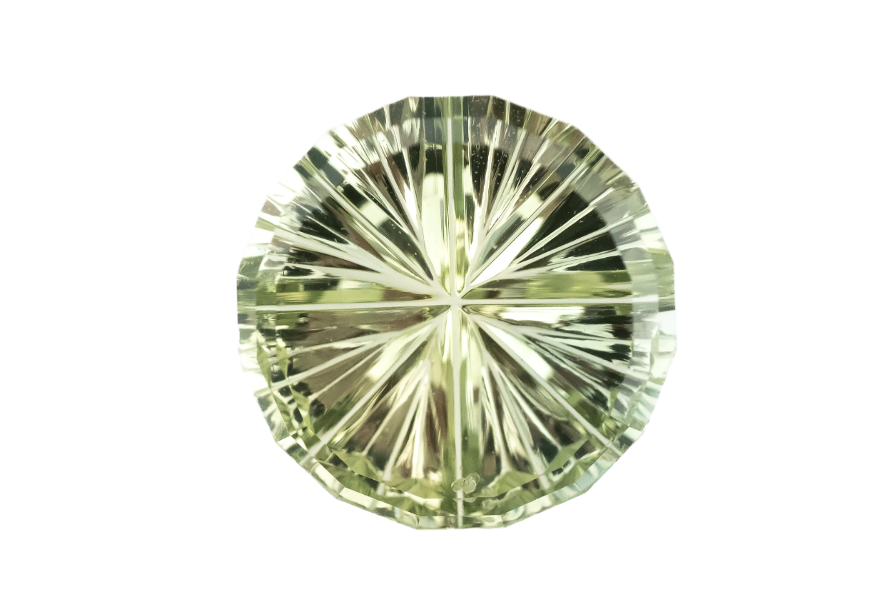 1.54 CT Round Starbrite™ Cut Green Montana Sapphire - Lavender Creek Gems 