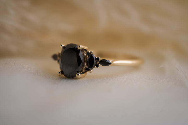 The Maeve 1.2 CT Black Diamond Ring