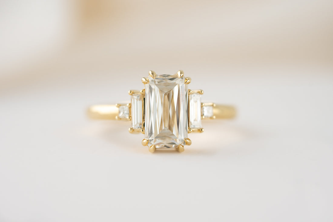 The Mira Ring | 2.55 CT Rectangular Scissor Cut Diamond