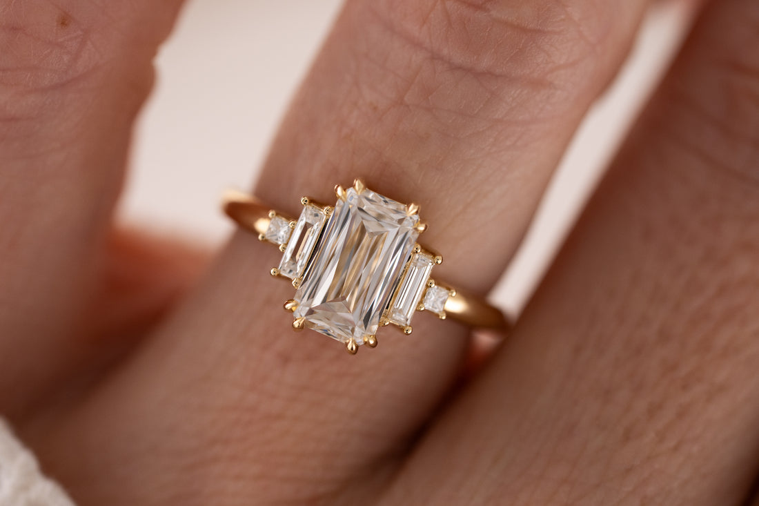 The Mira Ring | 2.55 CT Rectangular Scissor Cut Diamond