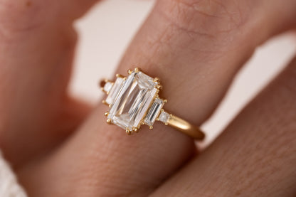 The Mira Ring | 2.55 CT Rectangular Scissor Cut Diamond