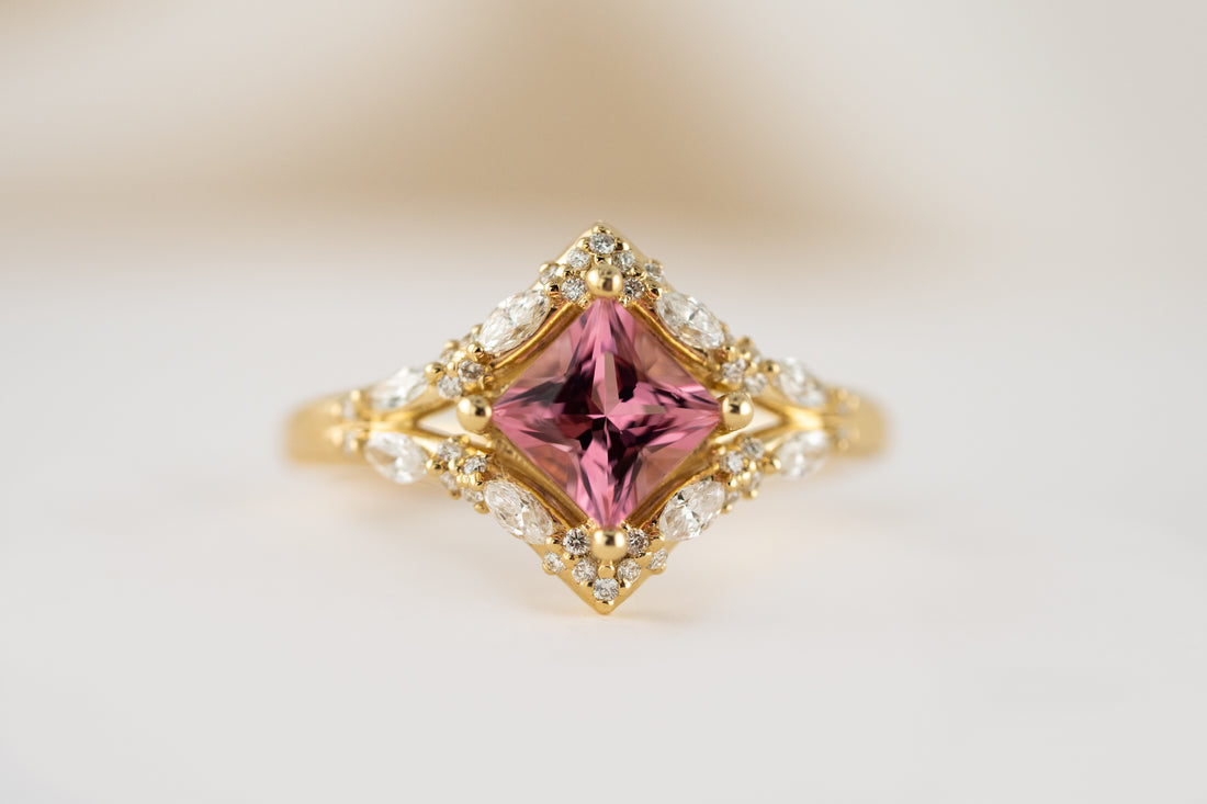 The Oracle Ring | 0.82 CT Princess Pink Tourmaline