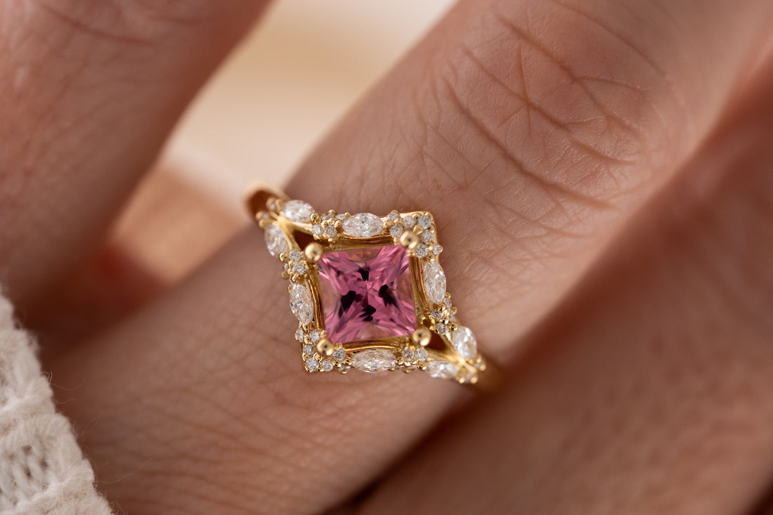 The Oracle Ring | 0.82 CT Princess Pink Tourmaline