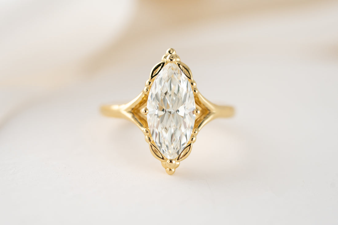 The Everlight Ring (The Garden Version) | 2.5 CT Marquise Diamond
