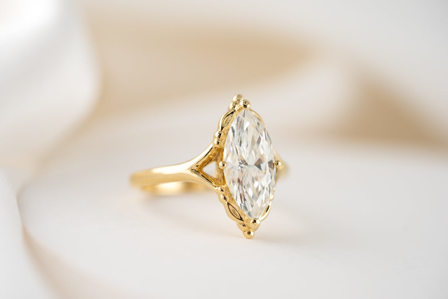 The Everlight Ring (The Garden Version) | 2.5 CT Marquise Diamond