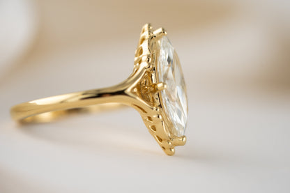 The Everlight Ring (The Garden Version) | 2.5 CT Marquise Diamond