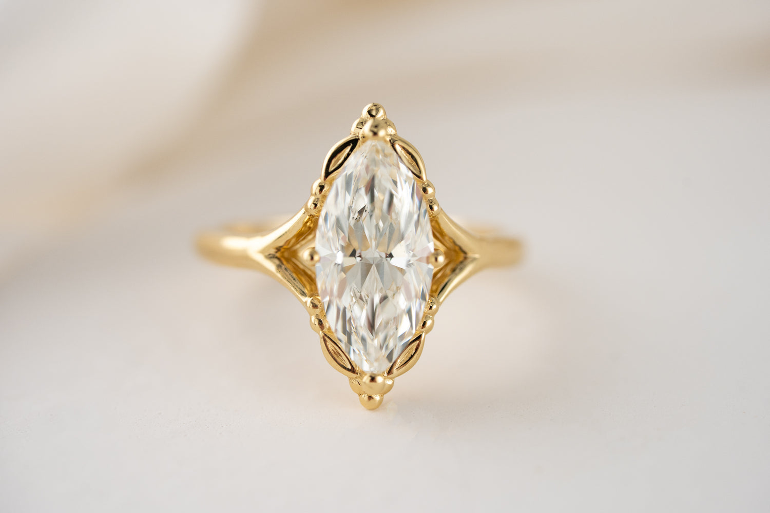 The Everlight Ring (The Garden Version) | 2.5 CT Marquise Diamond