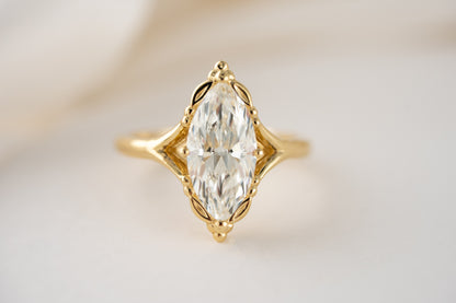 The Everlight Ring (The Garden Version) | 2.5 CT Marquise Diamond