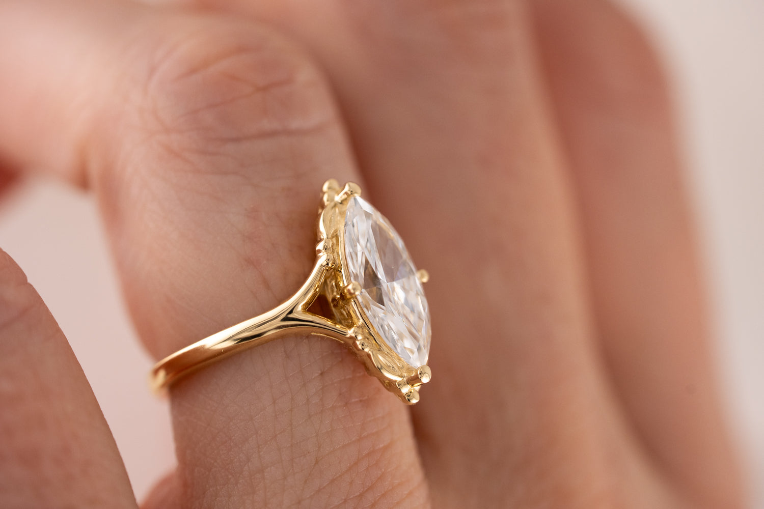 The Everlight Ring (The Garden Version) | 2.5 CT Marquise Diamond