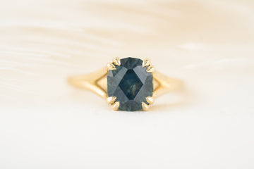 The Weaver Ring | 2.7 CT Oval Blue Montana Sapphire - Lavender Creek Gems 