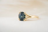 The Weaver Ring | 2.7 CT Oval Blue Montana Sapphire - Lavender Creek Gems 
