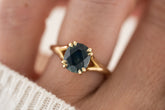 The Weaver Ring | 2.7 CT Oval Blue Montana Sapphire - Lavender Creek Gems 