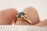 The Weaver Ring | 2.7 CT Oval Blue Montana Sapphire - Lavender Creek Gems 