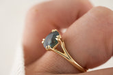 The Weaver Ring | 2.7 CT Oval Blue Montana Sapphire - Lavender Creek Gems 
