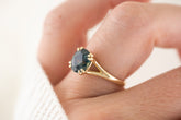 The Weaver Ring | 2.7 CT Oval Blue Montana Sapphire - Lavender Creek Gems 