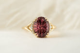 The Serendipity Ring | 4.39 CT Oval Starbrite™ Pink Tourmaline - Lavender Creek Gems 