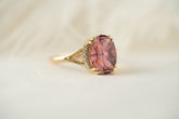 The Serendipity Ring | 4.39 CT Oval Starbrite™ Pink Tourmaline - Lavender Creek Gems 