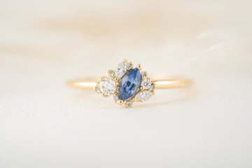 The Cosma Ring | Blue Sapphire - Lavender Creek Gems 