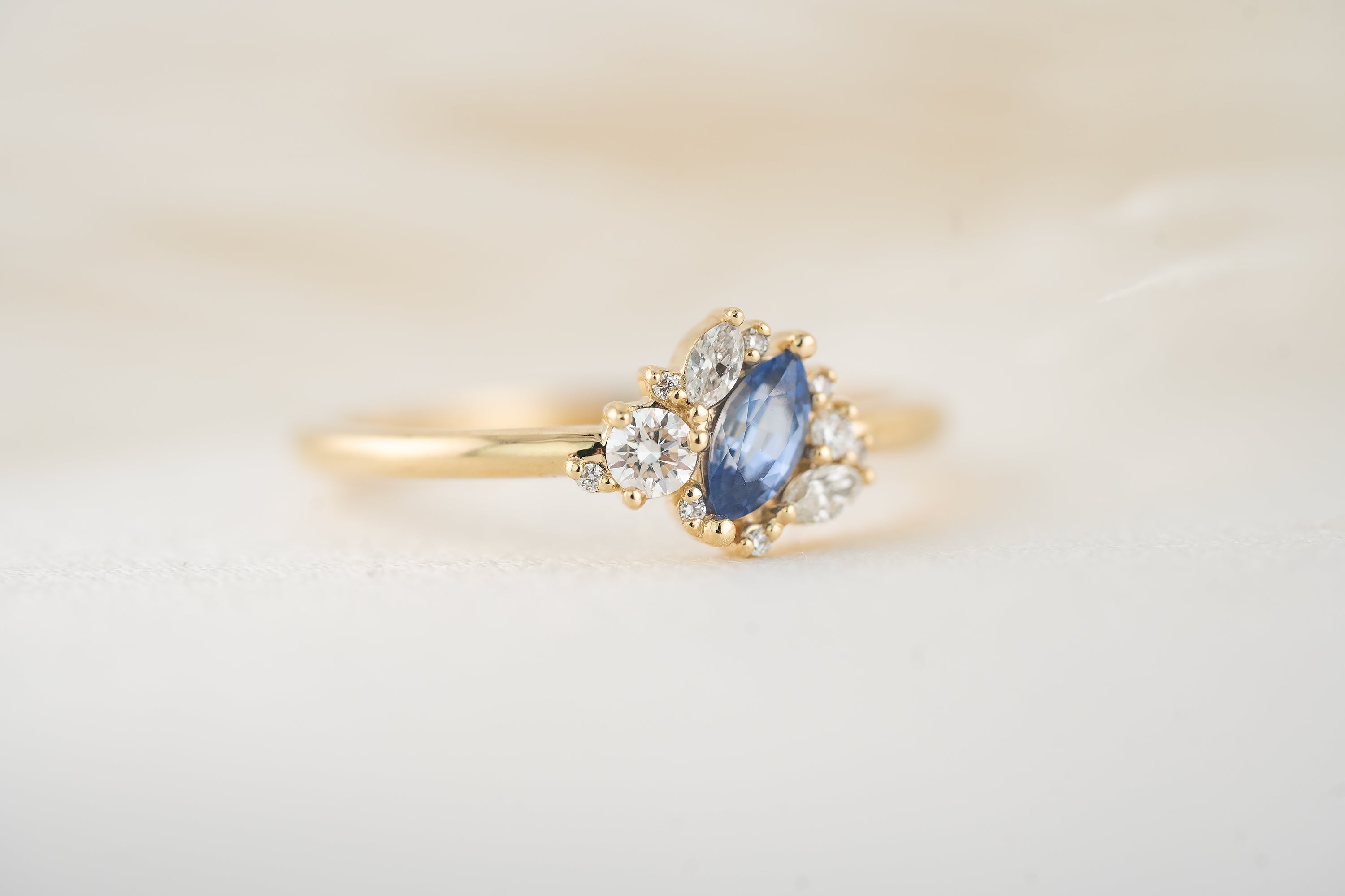 The Cosma Ring | Blue Sapphire - Lavender Creek Gems 