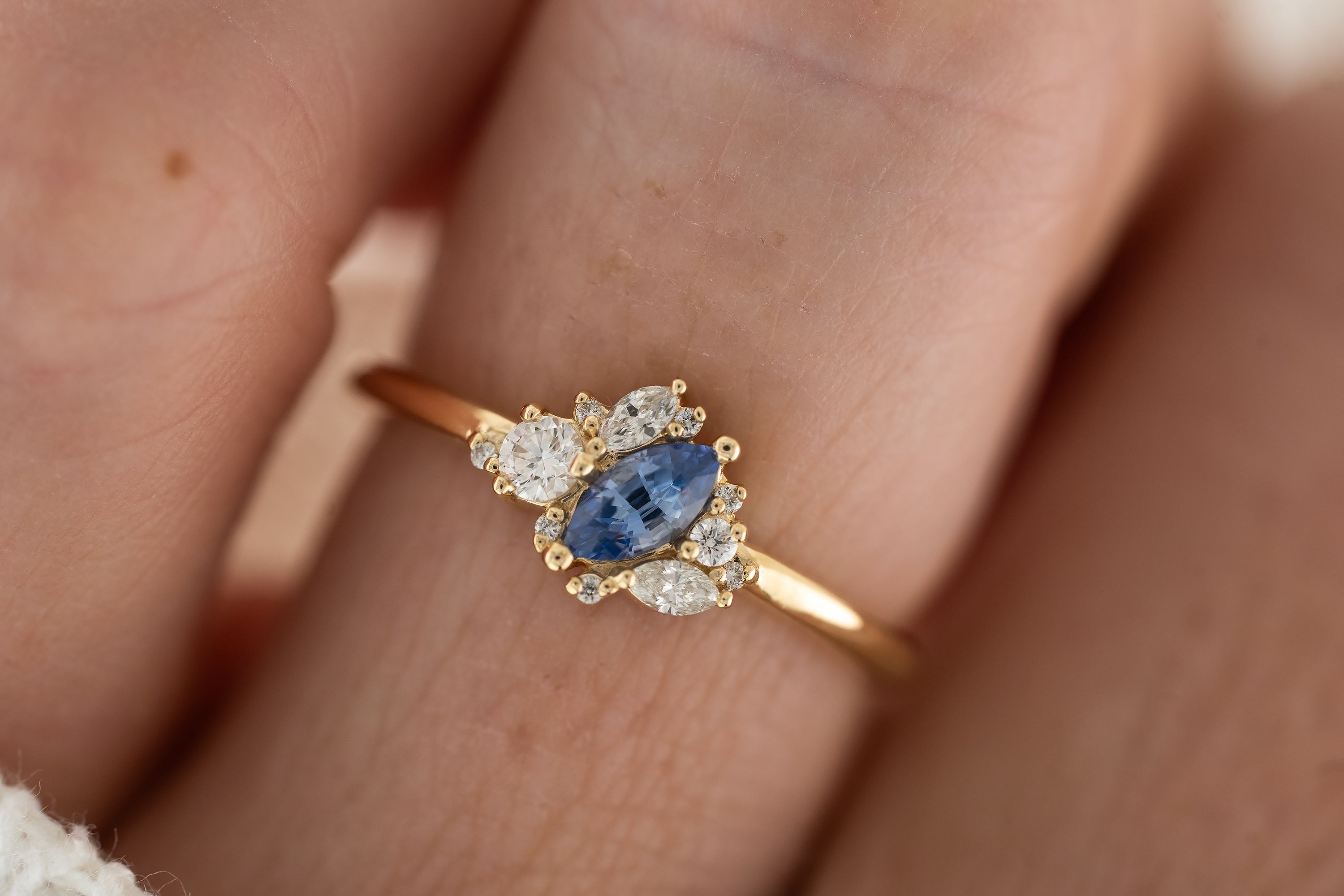The Cosma Ring | Blue Sapphire - Lavender Creek Gems 