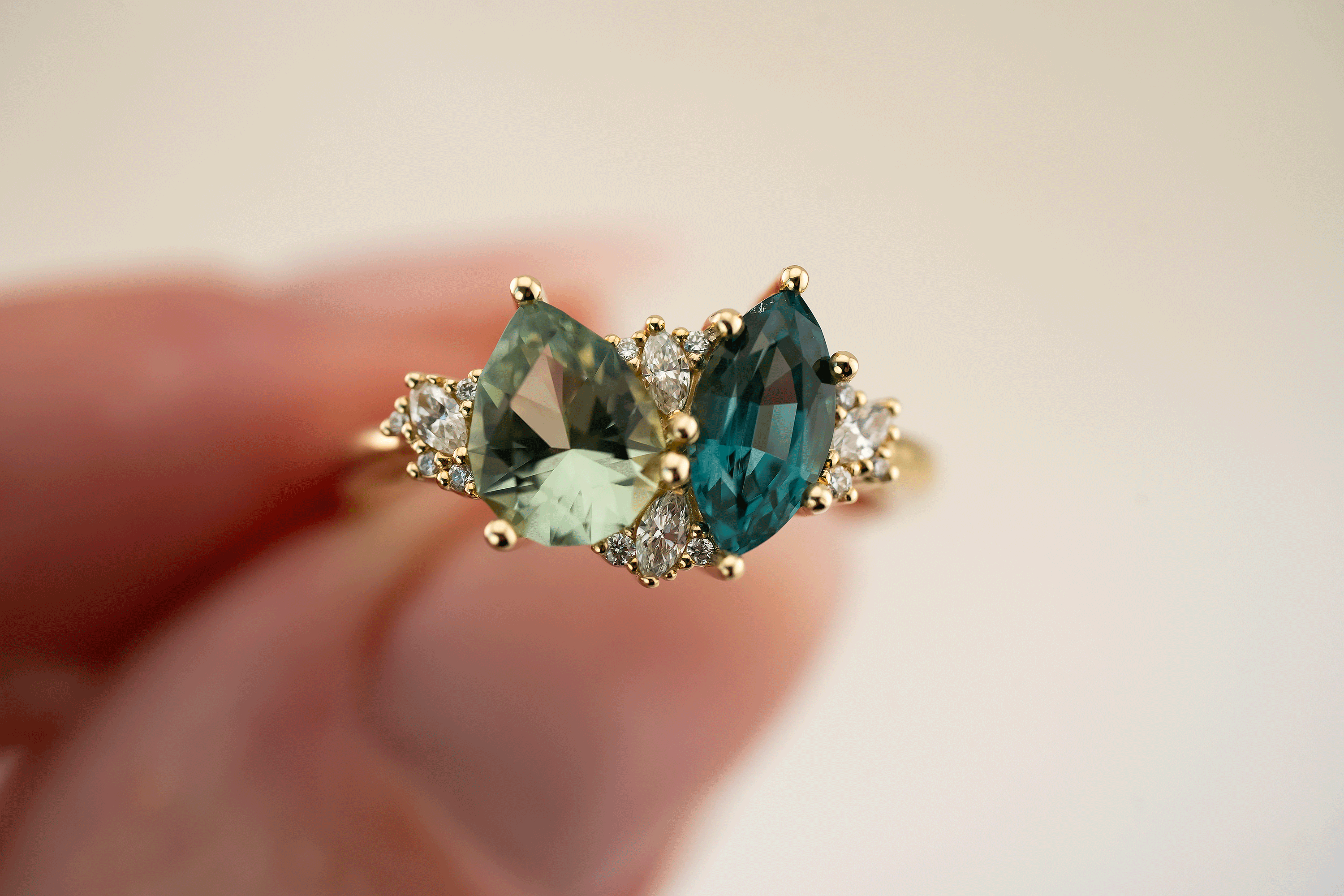 The Evermore Ring | Toi et Moi - Lavender Creek Gems 