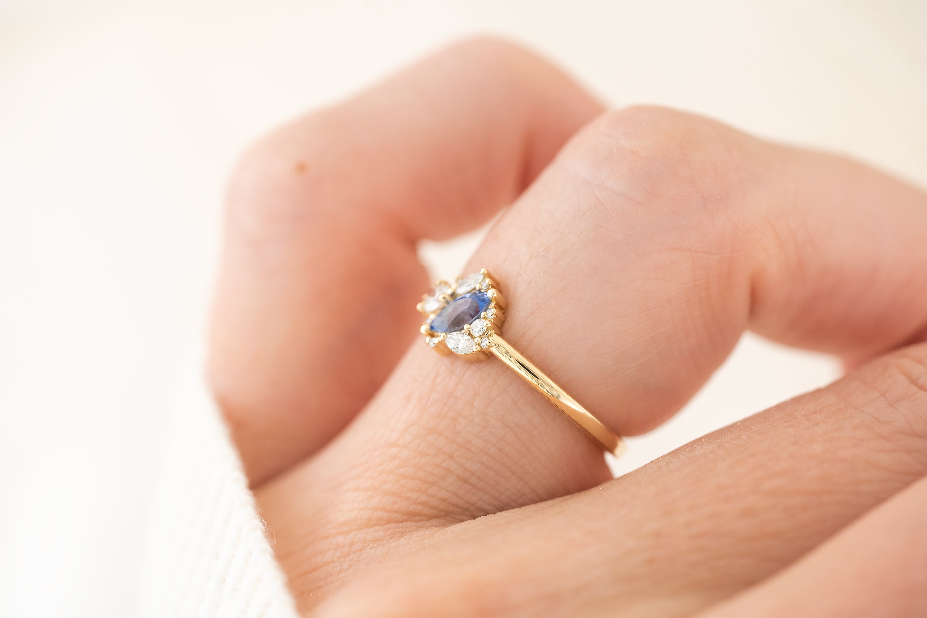 The Cosma Ring | Blue Sapphire - Lavender Creek Gems 