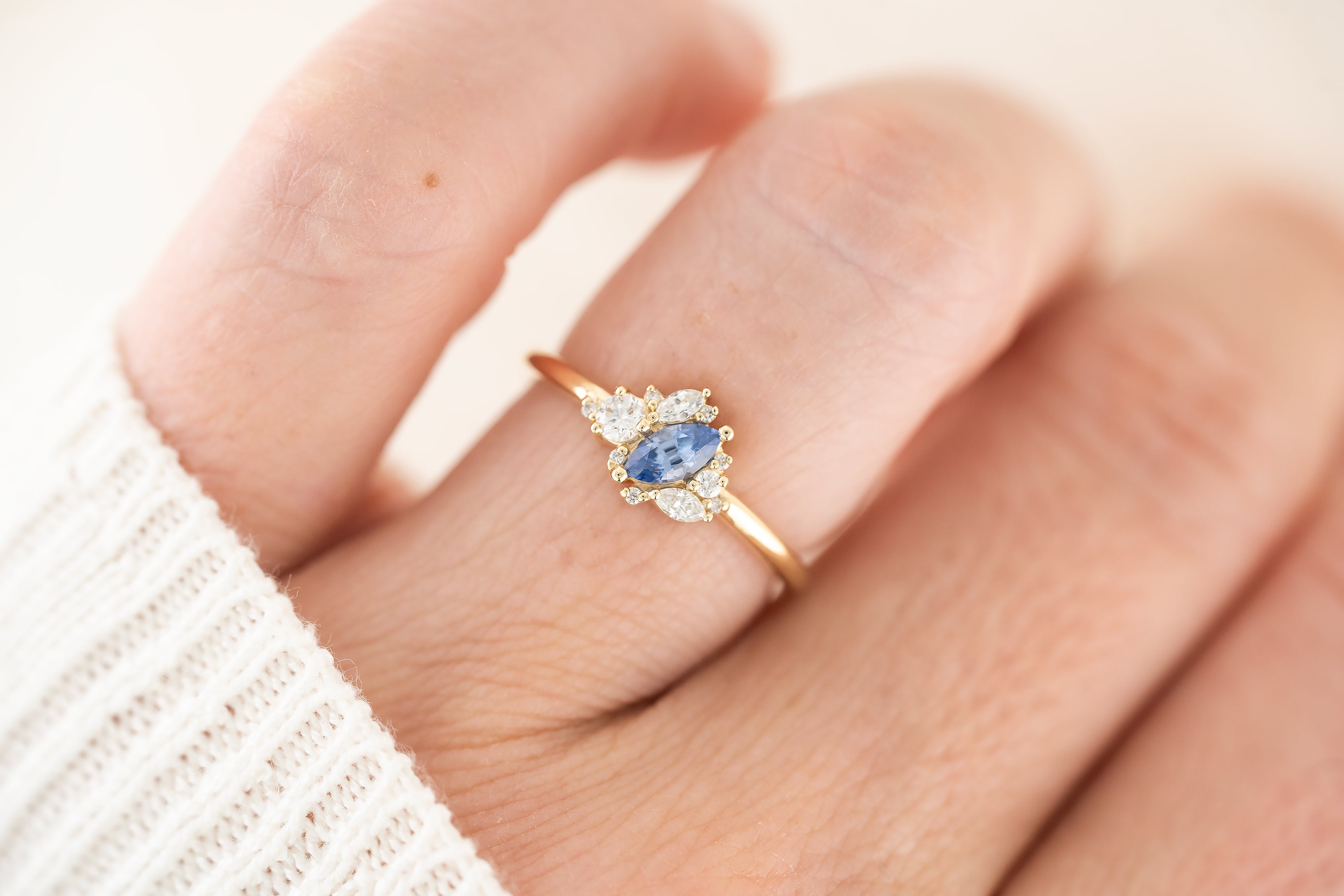 The Cosma Ring | Blue Sapphire - Lavender Creek Gems 
