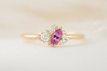 The Cosma Ring | Pink Sapphire - Lavender Creek Gems 