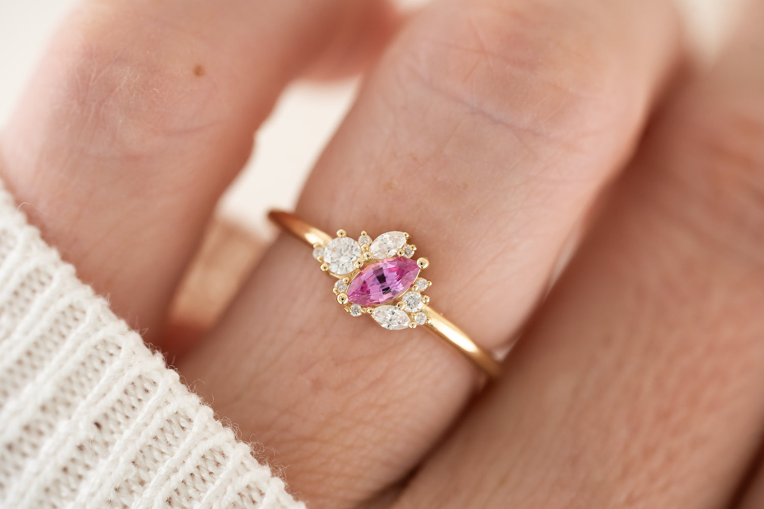 The Cosma Ring | Pink Sapphire - Lavender Creek Gems 