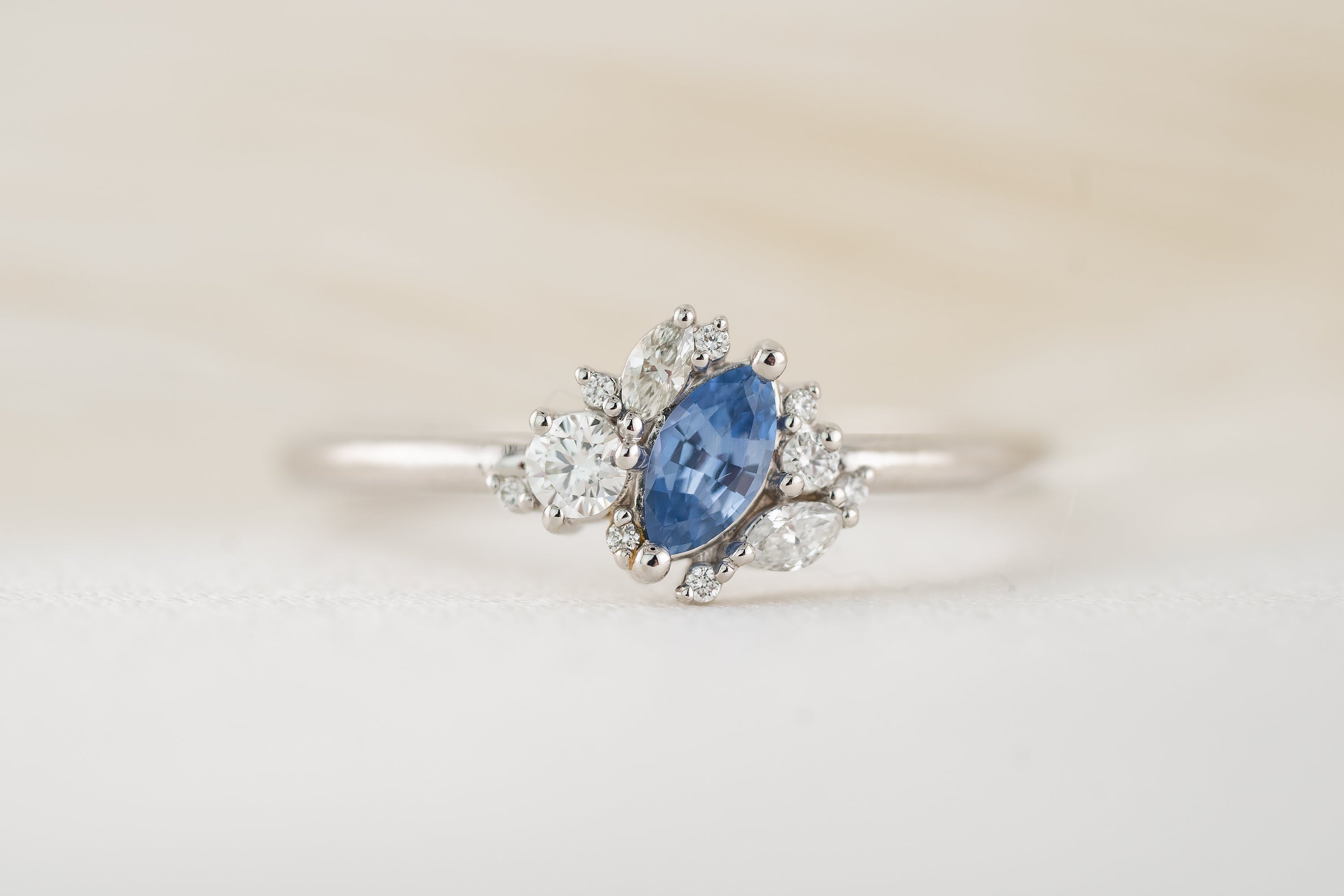 The Cosma Ring | Blue Sapphire - Lavender Creek Gems 